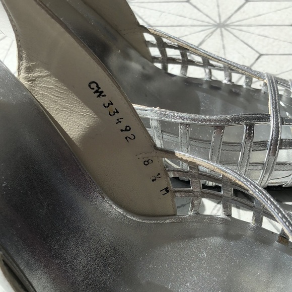 Stuart Weitzman Silver Heels - Picture 3 of 6